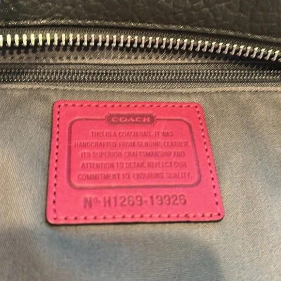 Coach satchel  graphite black berry pebbled leather 19926 Legacy Candace - Picture 8 of 14